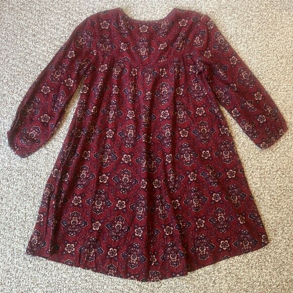 NWT American Eagle Womens Oversized Tunic Dress Size S Boho Floral 3/4 Sleeve - Picture 2 of 10